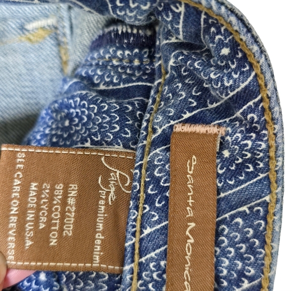 PAIGE Santa Monica Cropped Jeans Sz 25 - Picture 5 of 6